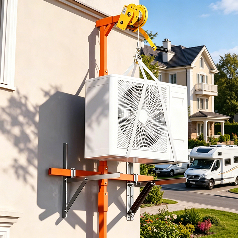 Outdoor Power Point - Folding Air Conditioner Lifting Crane Bracket