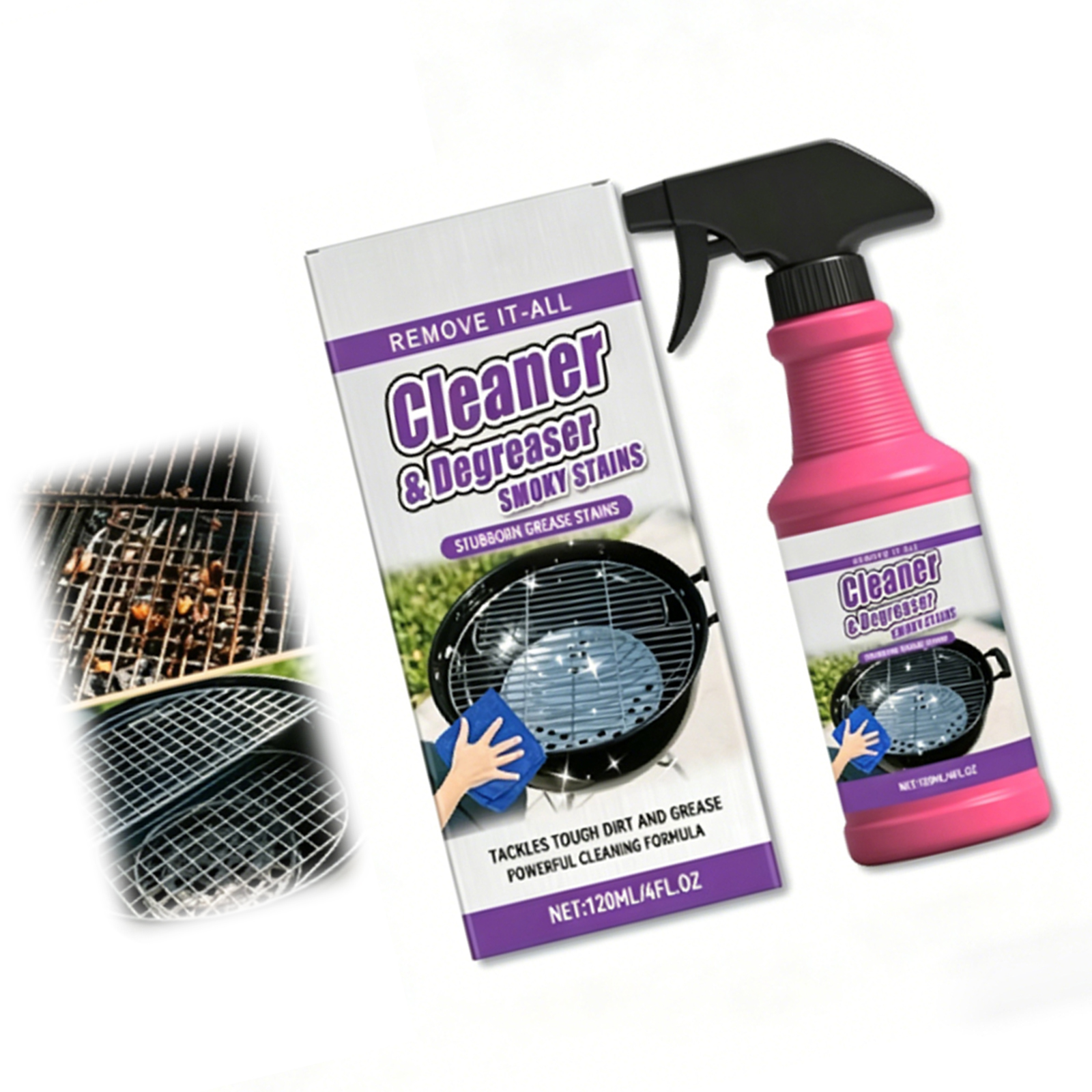 Outdoor Power Rack - Heavy Duty Grill Degreaser Spray Potent