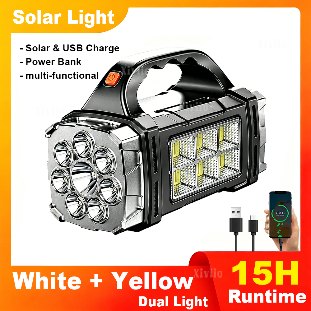 Outdoor Power Meter - New Upgrade High Power LED Solar