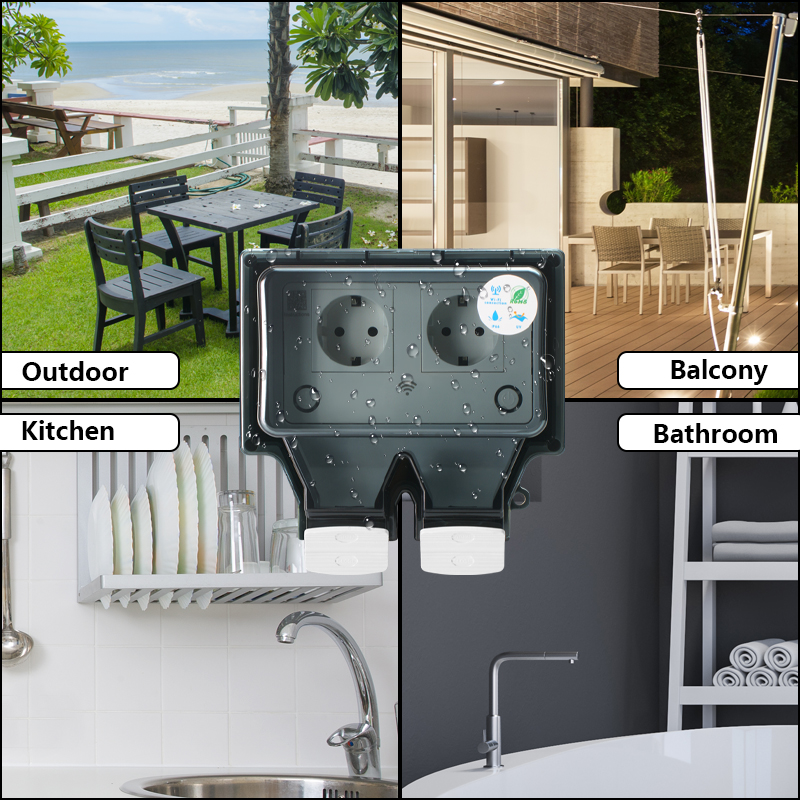 Avoir Tuya Wall Electrical Soc - Outdoor Power Rack ulasan dan harga