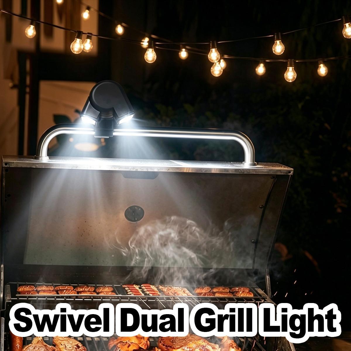 LED Dual Head Grill Light Batt - Outdoor Power Grill ulasan dan harga