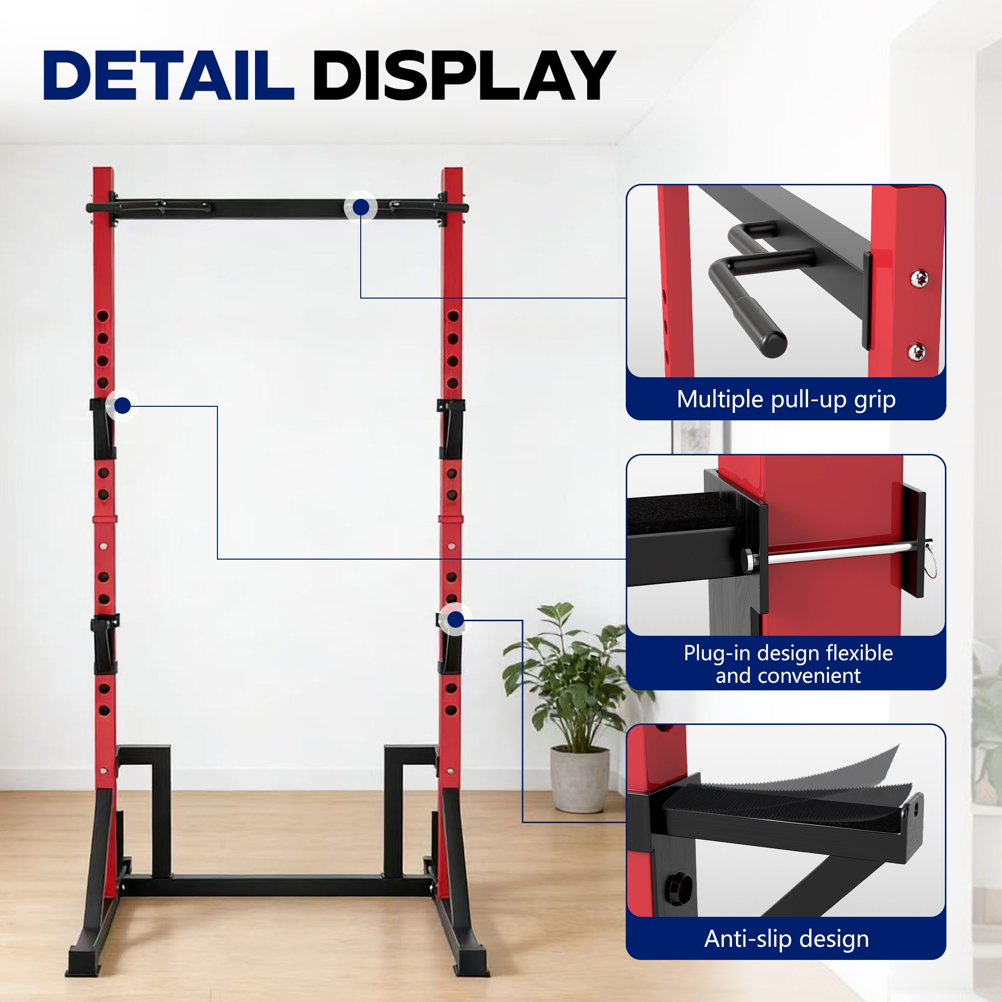 KERDOM Multifunction Power Rac - Outdoor Power Rack ulasan dan harga