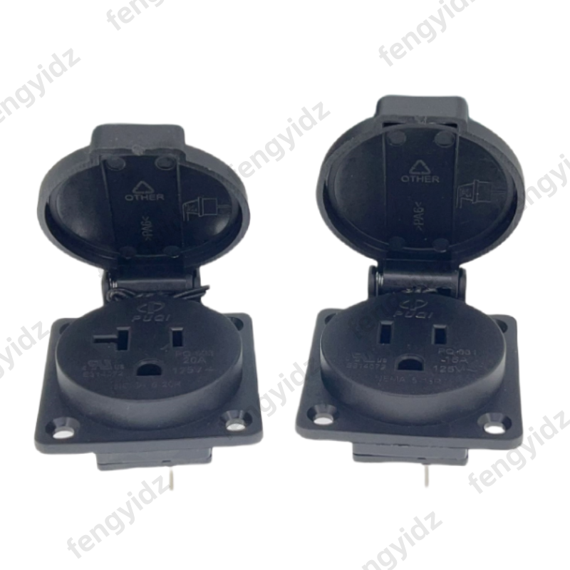 Black 125V 15A 20A IP44 CE Ame - Outdoor Power Rack ulasan dan harga