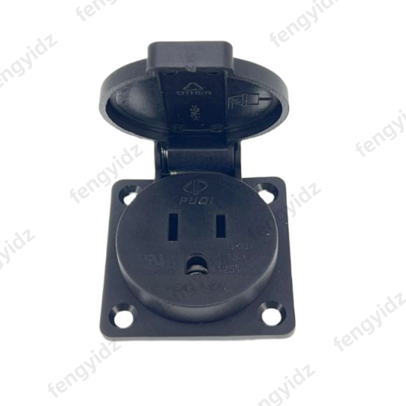 Black 125V 15A 20A IP44 CE Ame - Outdoor Power Rack ulasan dan harga