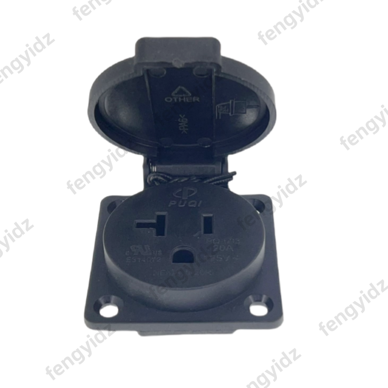 Black 125V 15A 20A IP44 CE Ame - Outdoor Power Rack ulasan dan harga