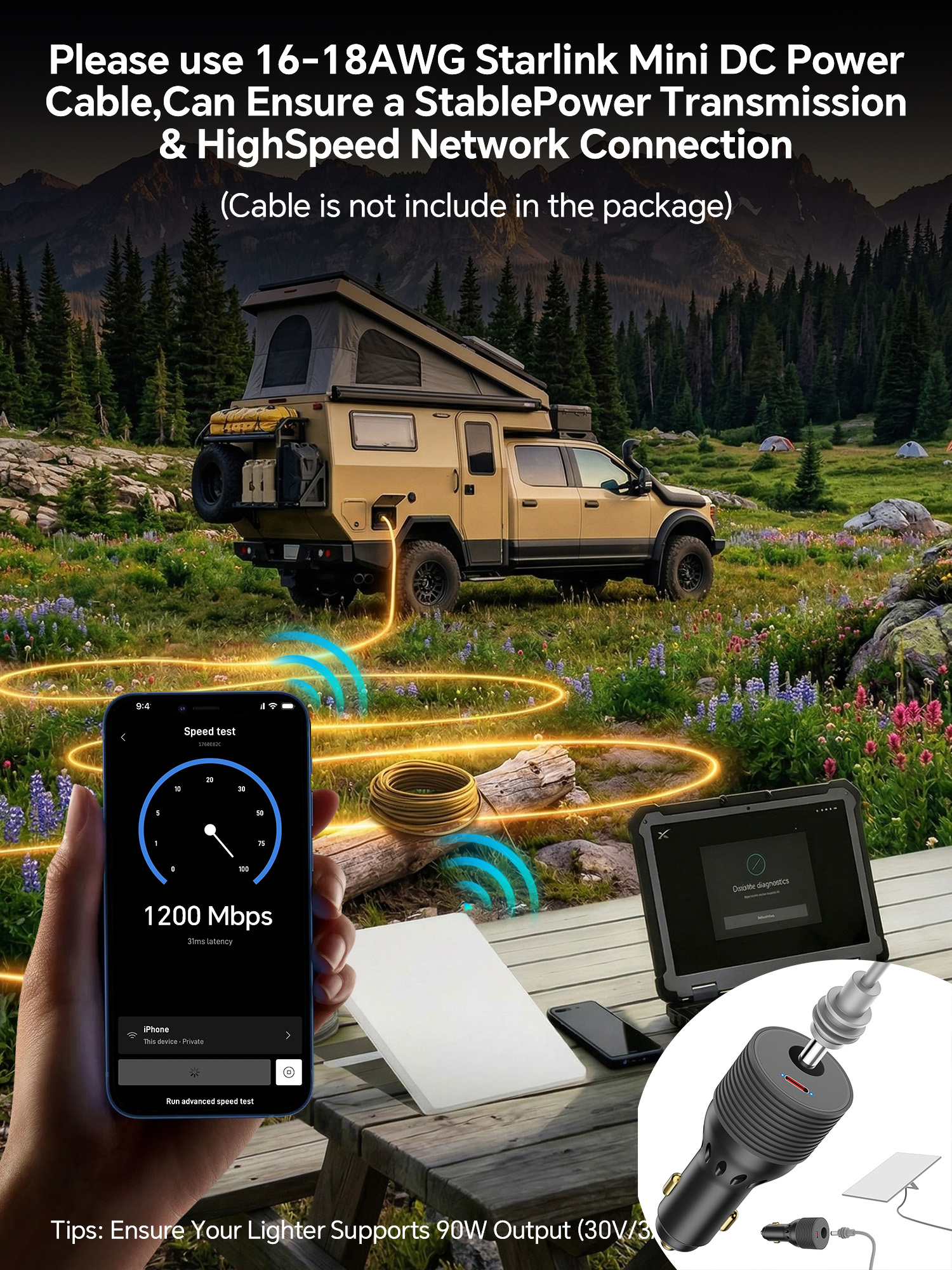 For Starlink MINI To DC Cable  - Outdoor Power Outlet Extension ulasan dan harga