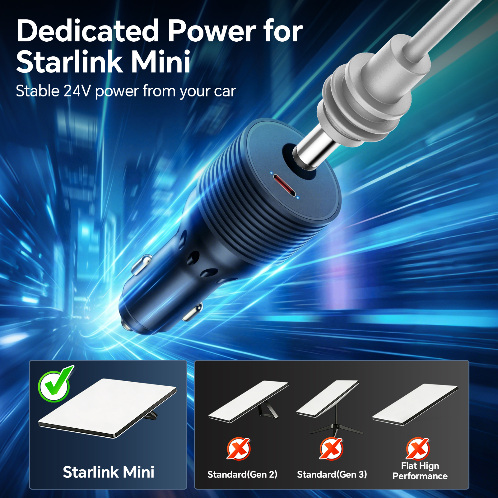For Starlink MINI To DC Cable  - Outdoor Power Outlet Extension ulasan dan harga