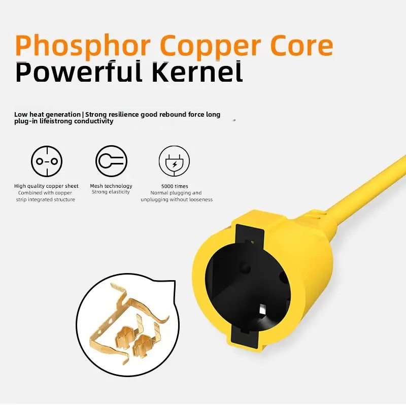 16A EU Schuko Power Strip 4KW  - Outdoor Power Outlet Extension ulasan dan harga