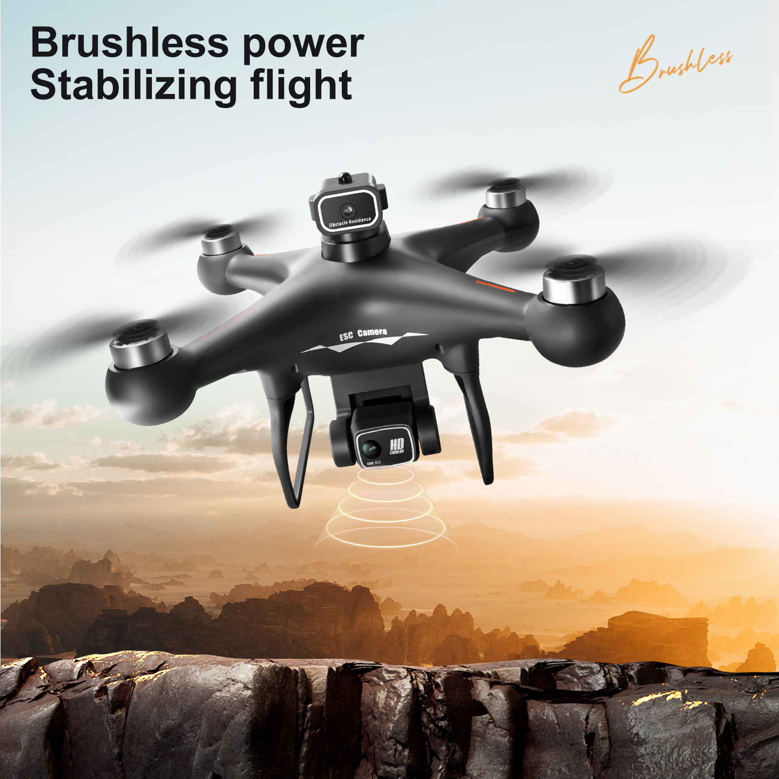 ZNLYRION S116 RC Drone Brushle - Outdoor Power Meter ulasan dan harga