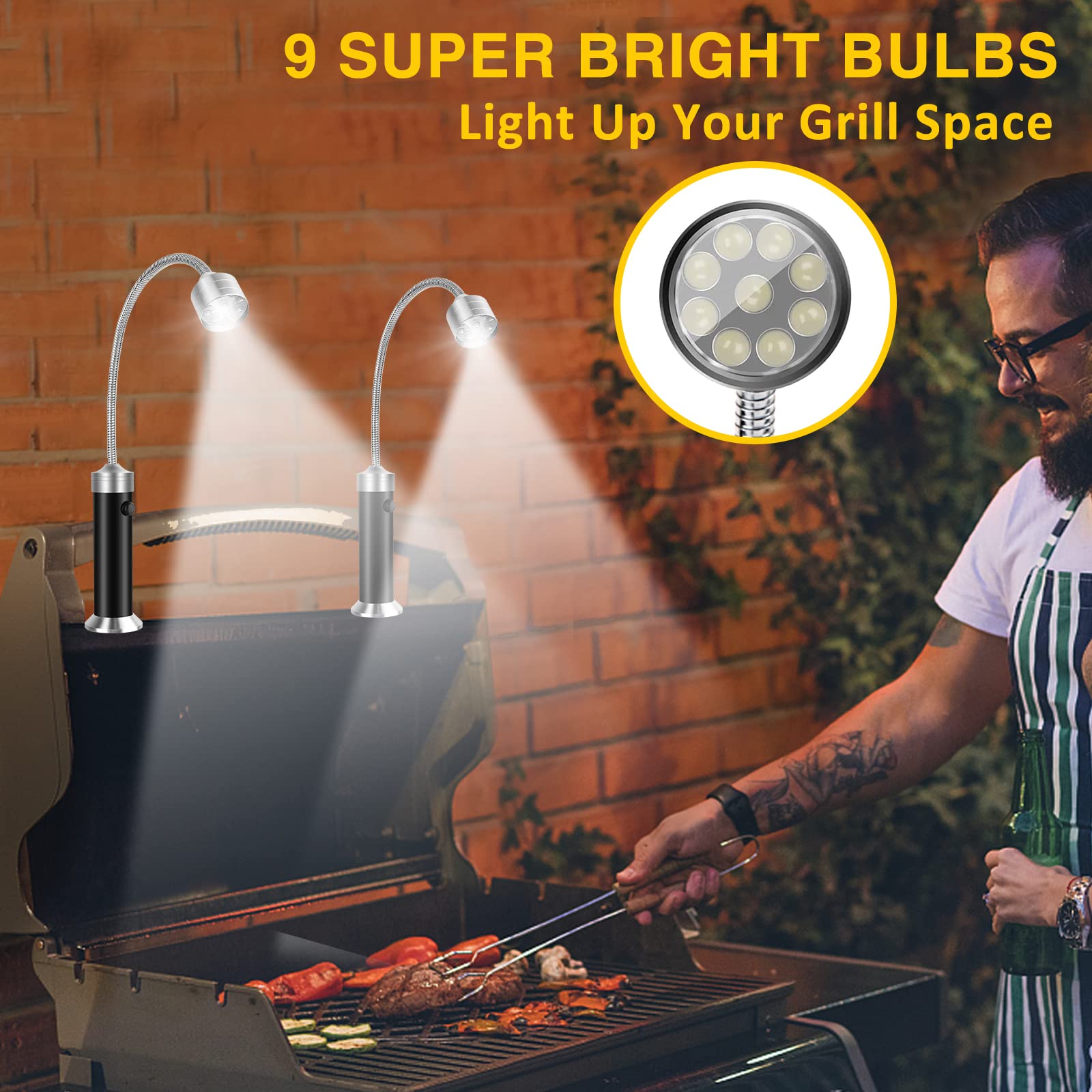 2 Pack Barbecue Grill Light |  - Outdoor Power Grill ulasan dan harga