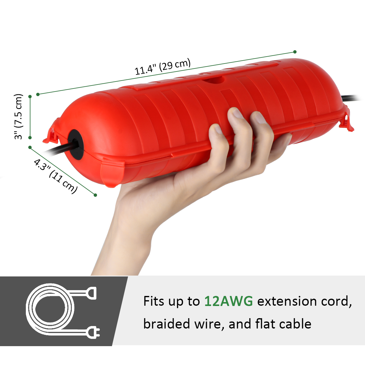 Weatherproof IP54 Outdoor Exte - Outdoor Power Outlet Extension ulasan dan harga
