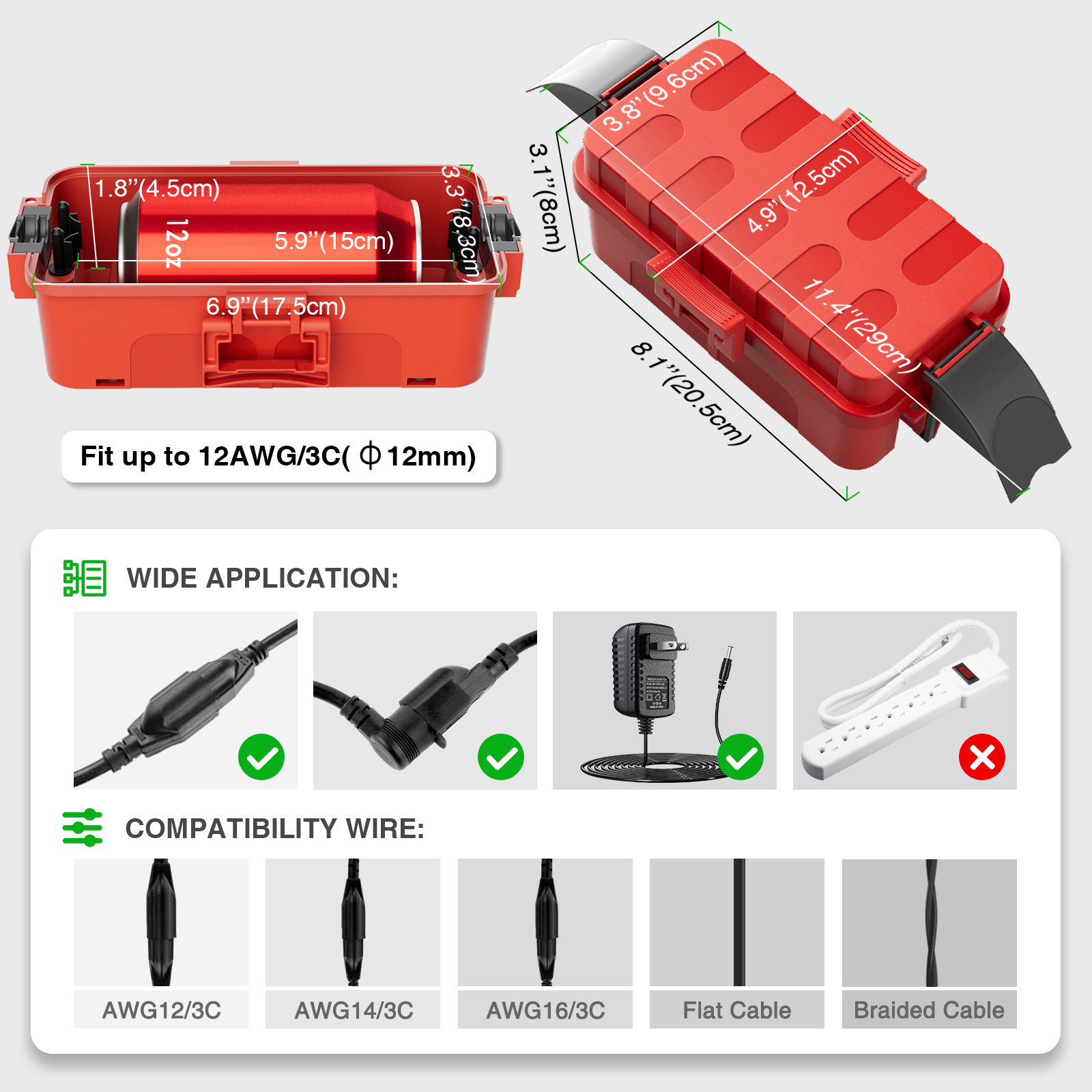 Weatherproof IP54 Outdoor Exte - Outdoor Power Outlet Extension ulasan dan harga