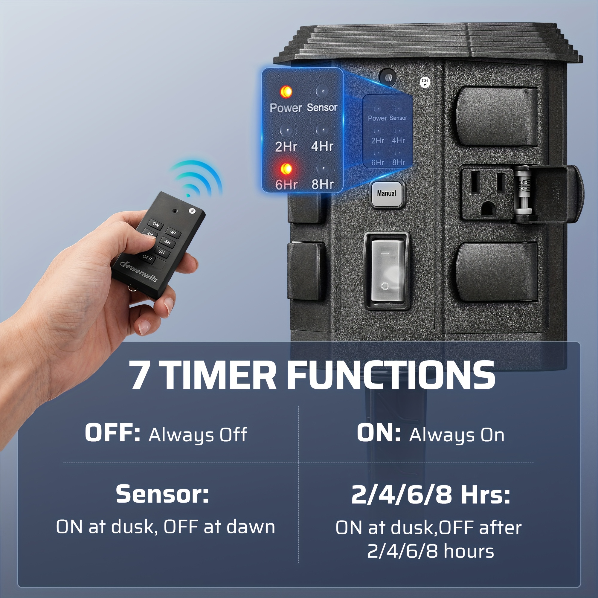 Outdoor Power Stake Timer, Out - Outdoor Power Outlet Extension ulasan dan harga