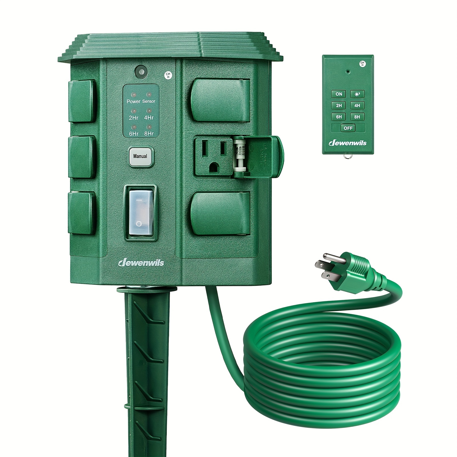 Outdoor Power Stake Timer, Out - Outdoor Power Outlet Extension ulasan dan harga