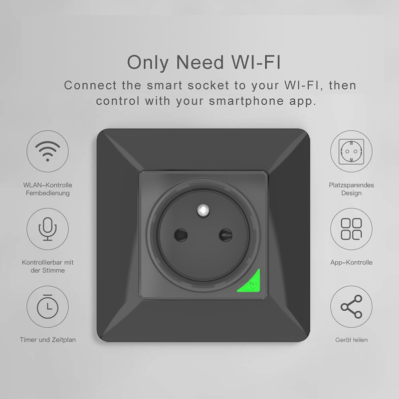 Avoir Zigbee Tuya IP66 Outdoor - Outdoor Power Outlet Extension ulasan dan harga