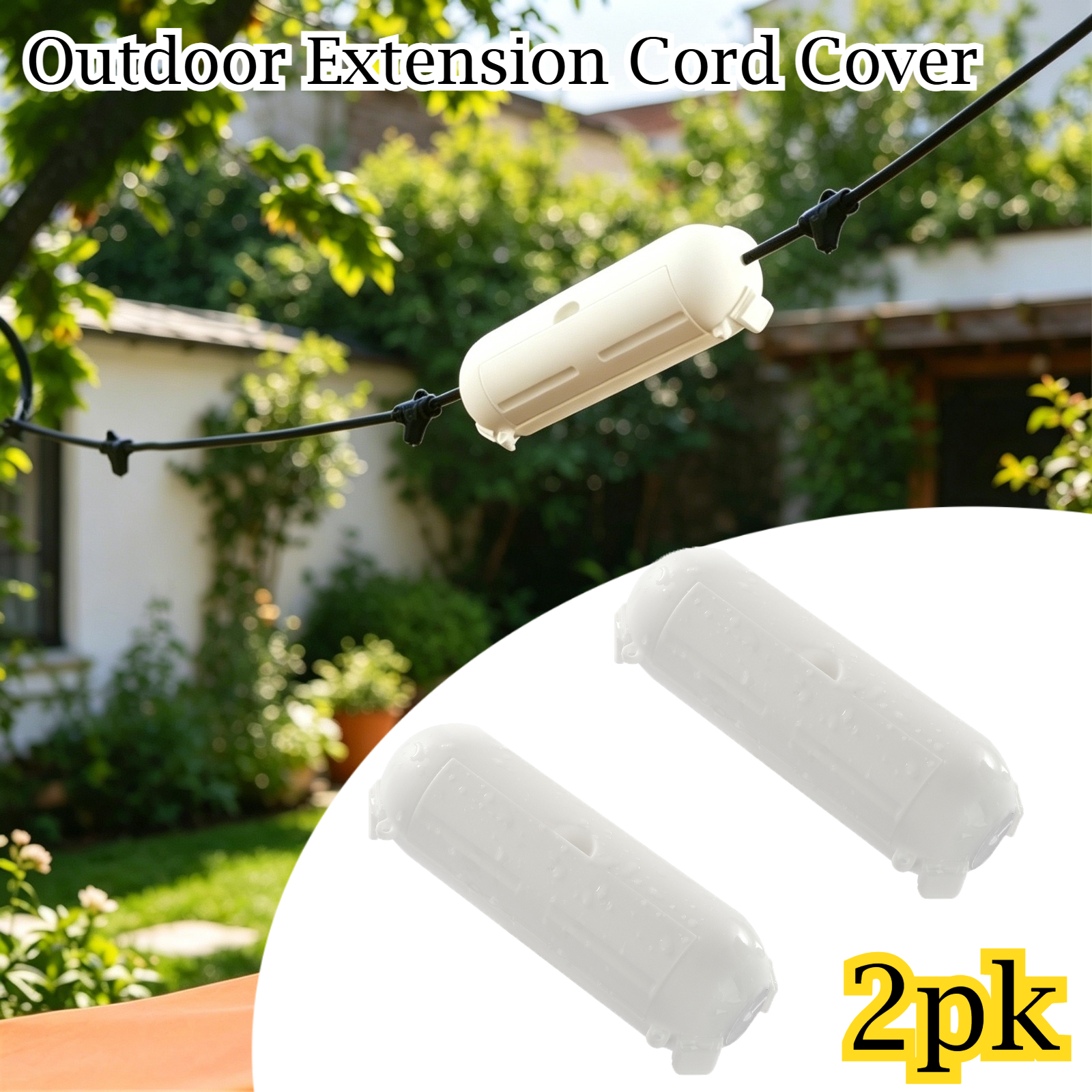 2 Pack Waterproof Outdoor Conn - Outdoor Power Point ulasan dan harga