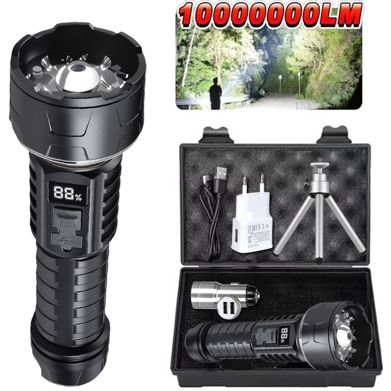 COB LED Flashlight Rechargeabl - Outdoor Power Point ulasan dan harga