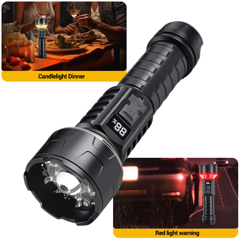 COB LED Flashlight Rechargeabl - Outdoor Power Point ulasan dan harga