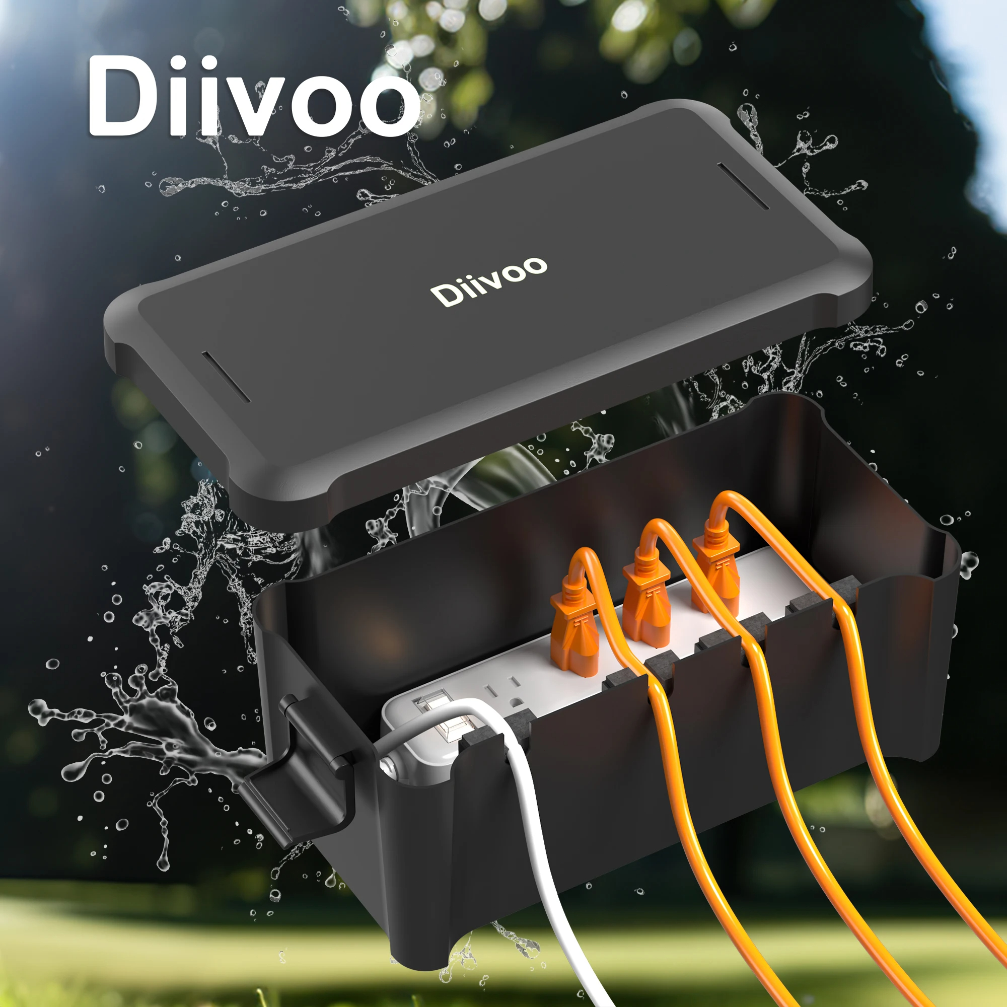 Diivoo Outdoor Waterproof Elec - Outdoor Power Outlet Extension ulasan dan harga