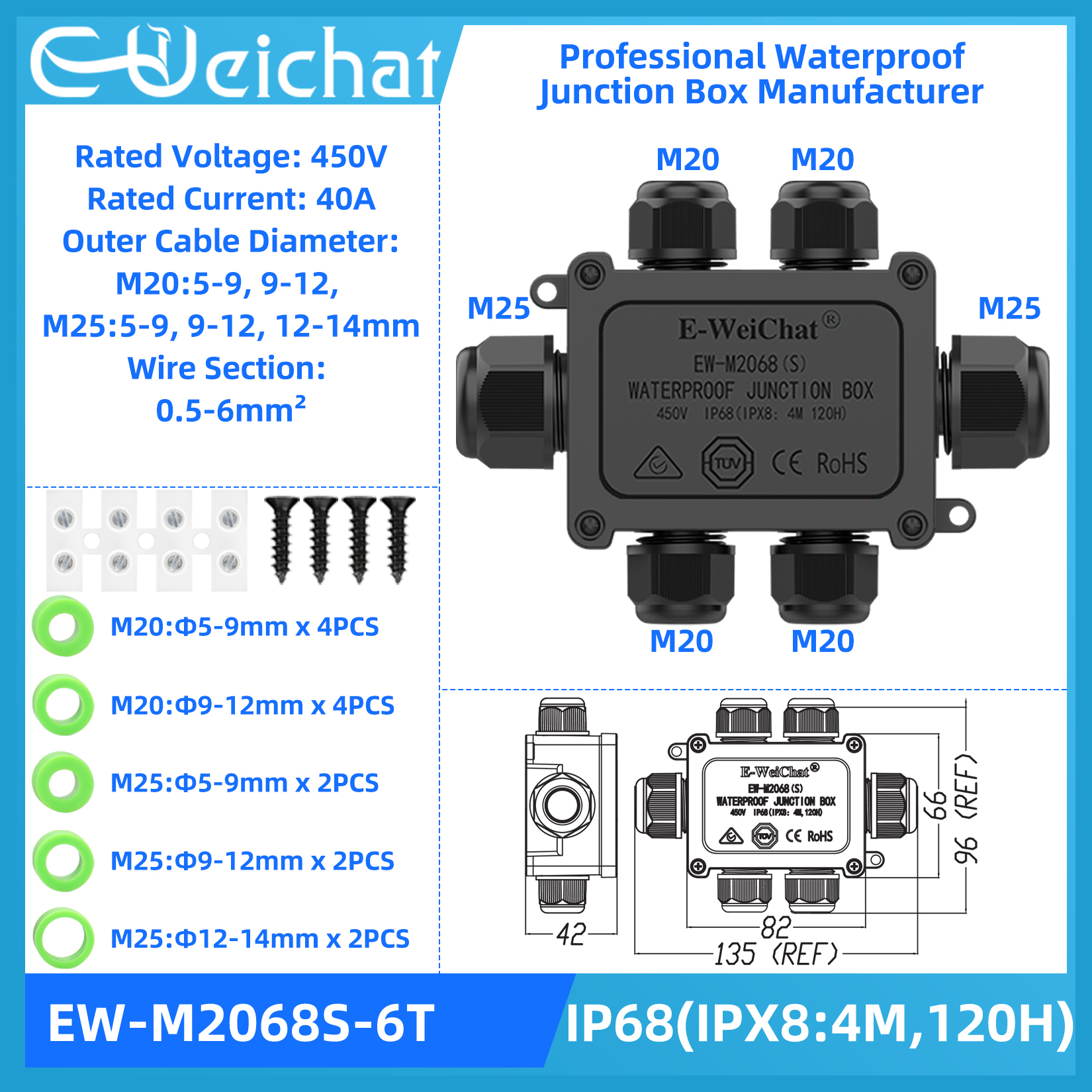 Junction Box Waterproof Electr - Outdoor Power Outlet Extension ulasan dan harga