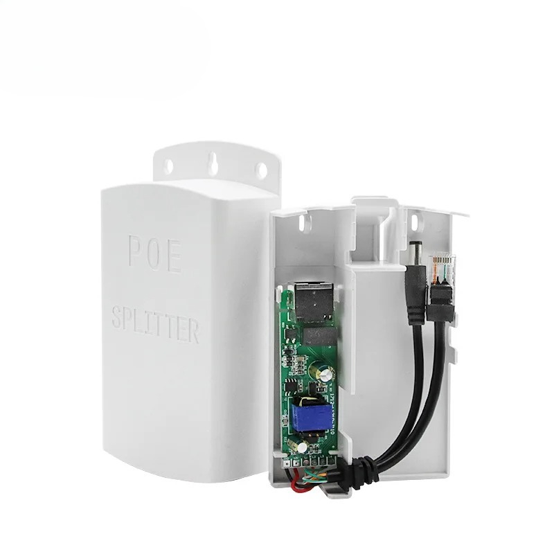 1PCS  POE Splitter 48V to 12V  - Outdoor Power Module ulasan dan harga