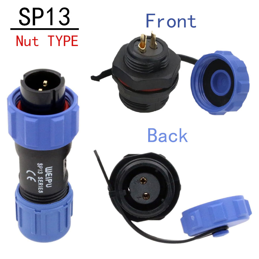 SP13 2Pin Aviation Waterproof  - Outdoor Power Outlet Extension ulasan dan harga