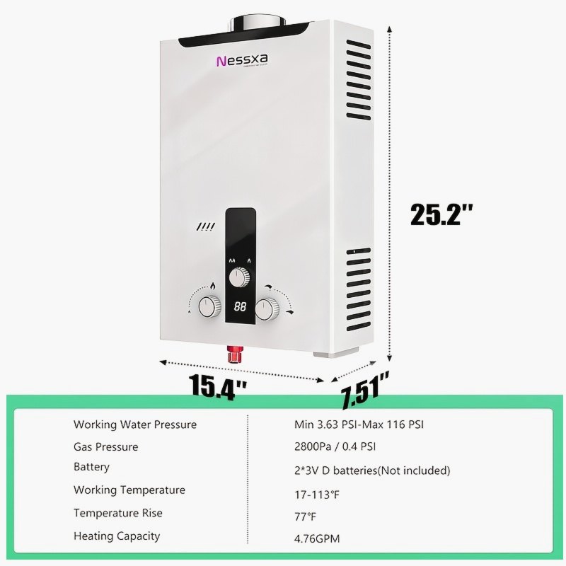 Portable Propane Water Heater  - Outdoor Power For Camping ulasan dan harga