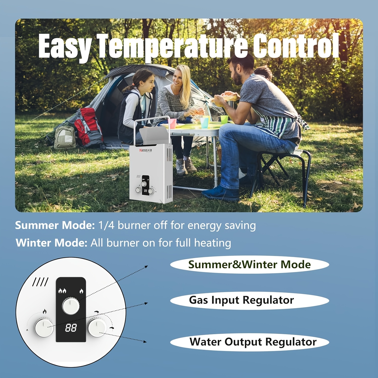 Portable Propane Water Heater  - Outdoor Power For Camping ulasan dan harga