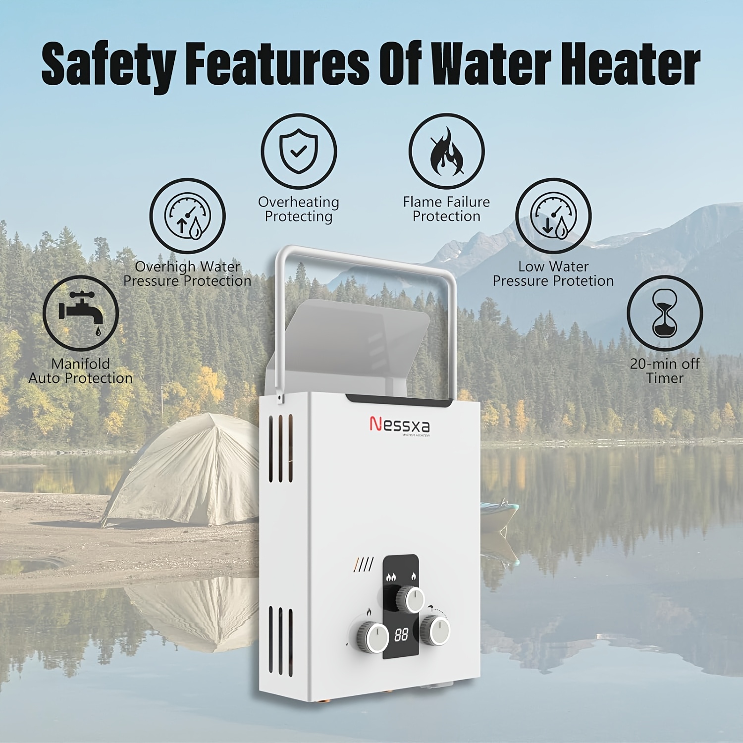 Portable Propane Water Heater  - Outdoor Power For Camping ulasan dan harga