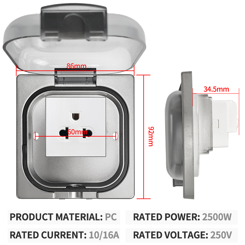 IP65 Waterproof Outdoor Socket - Outdoor Power Rack ulasan dan harga
