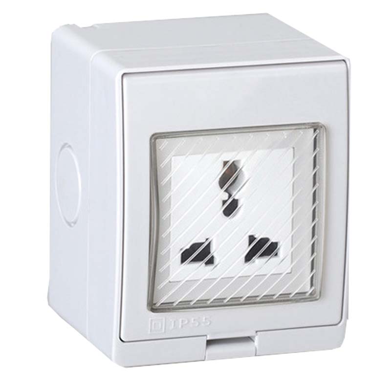 1PCS White AU UK EU US Univers - Outdoor Power Outlet Extension ulasan dan harga