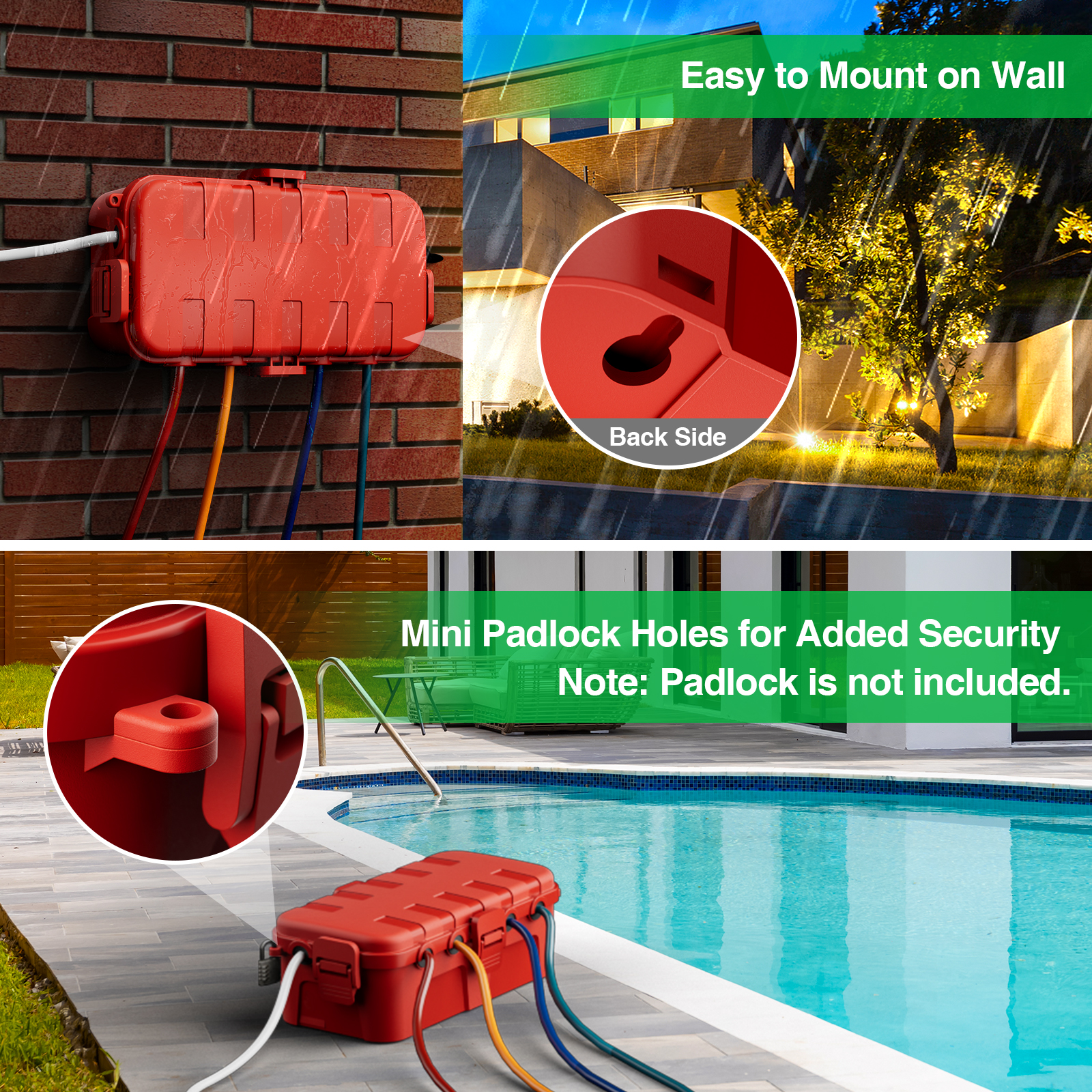 Outdoor Electrical Box Waterpr - Outdoor Power Outlet Extension ulasan dan harga